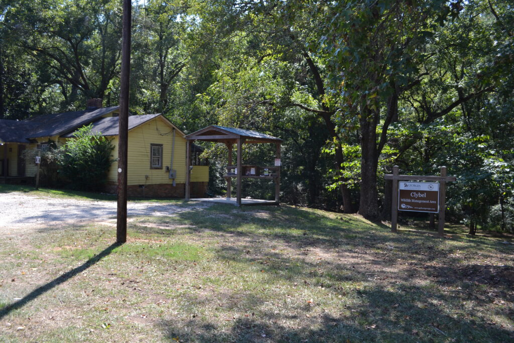 Clybel WMA hunter check station (GaDNR)