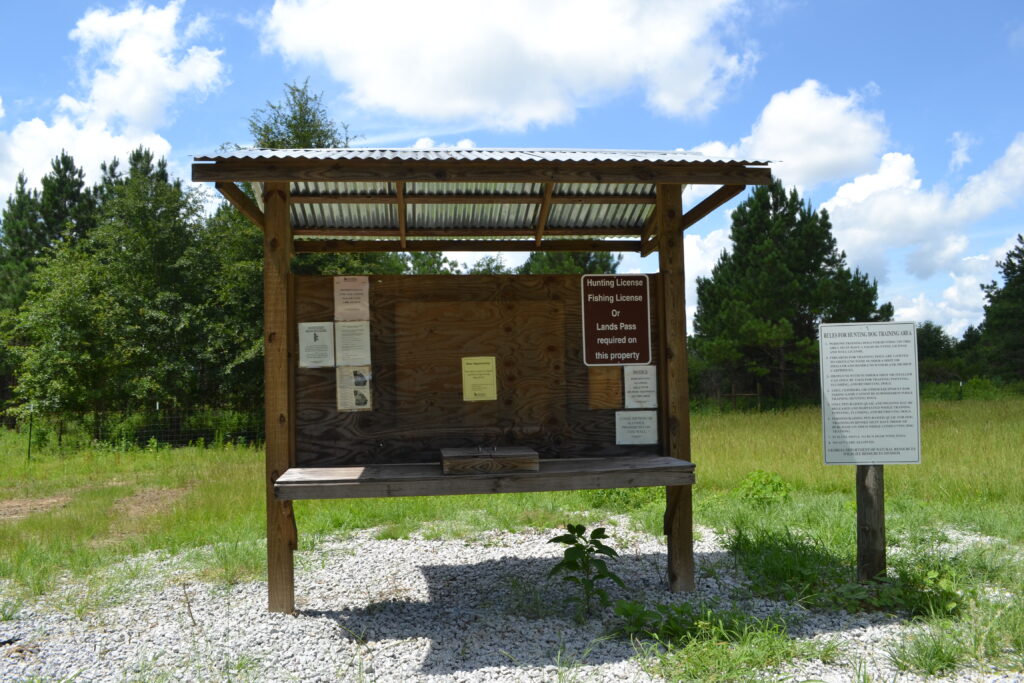 Mead Farm WMA kiosk (GaDNR)
