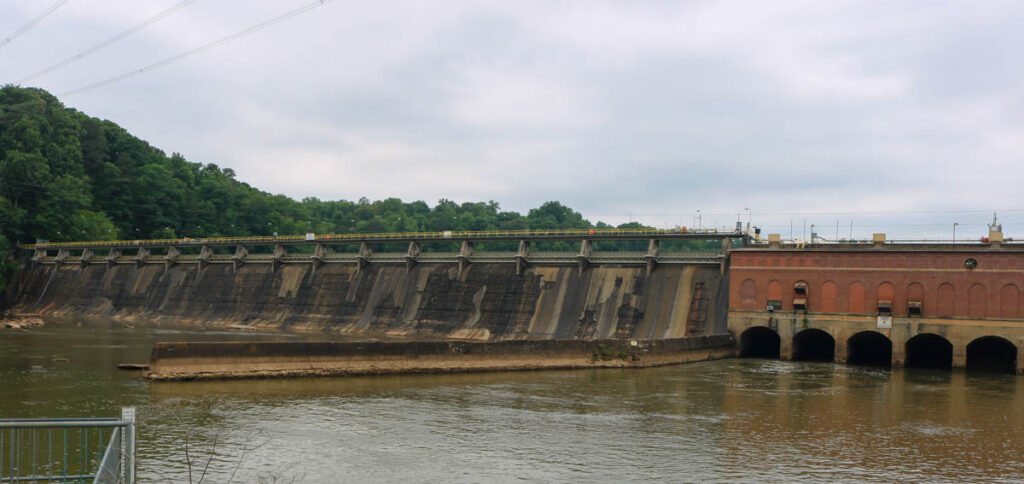 SaraMicklos MorganFallsOverlookPark Dam