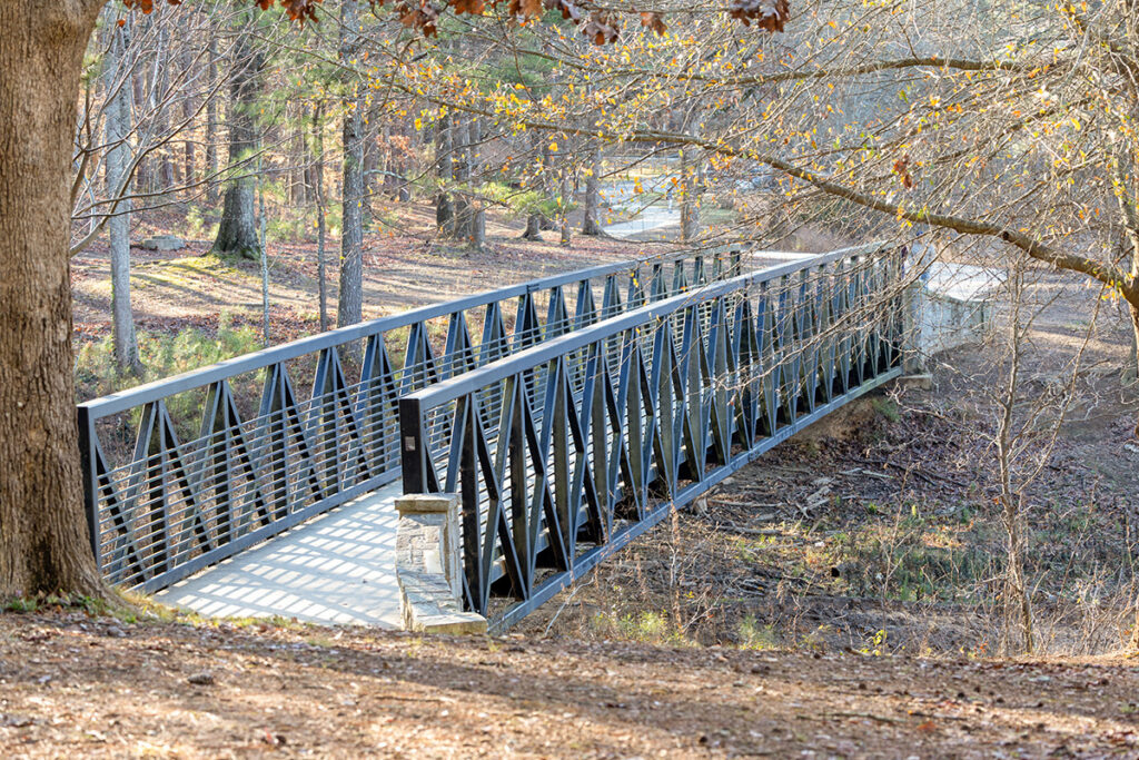 A bridge along the walkway © Mary Buck