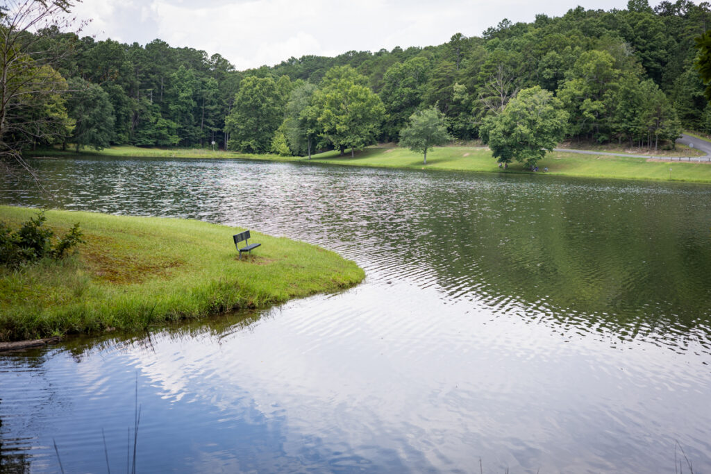 Alli Ruus James H. Floyd Bench By Lake